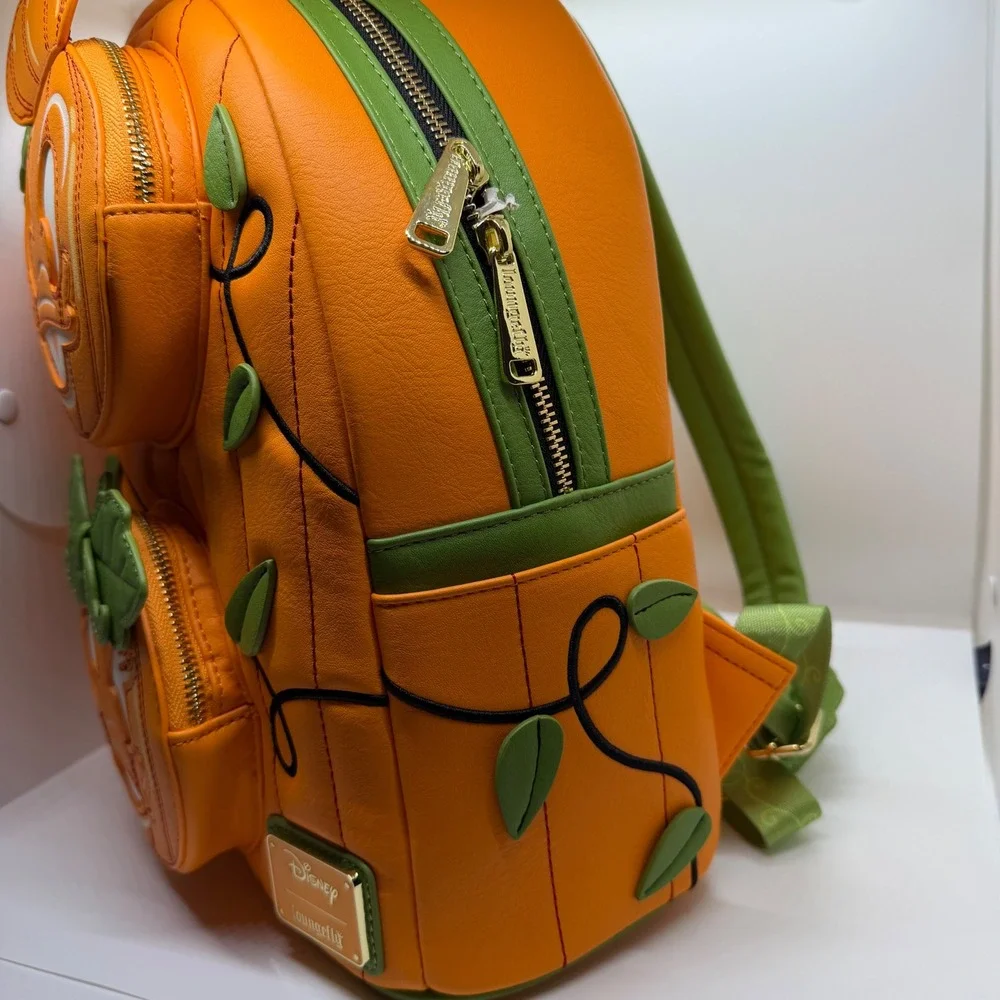 NWT Loungefly Disney Donald & Daisy Jack O Lantern Mini Backpack